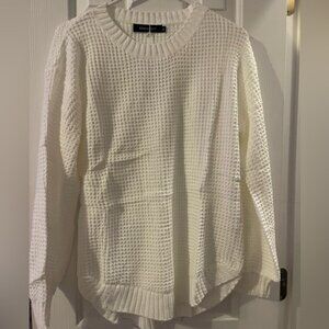 Women’s small white sweater new